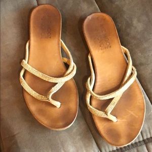 miz mooz rhinestone strap sandal